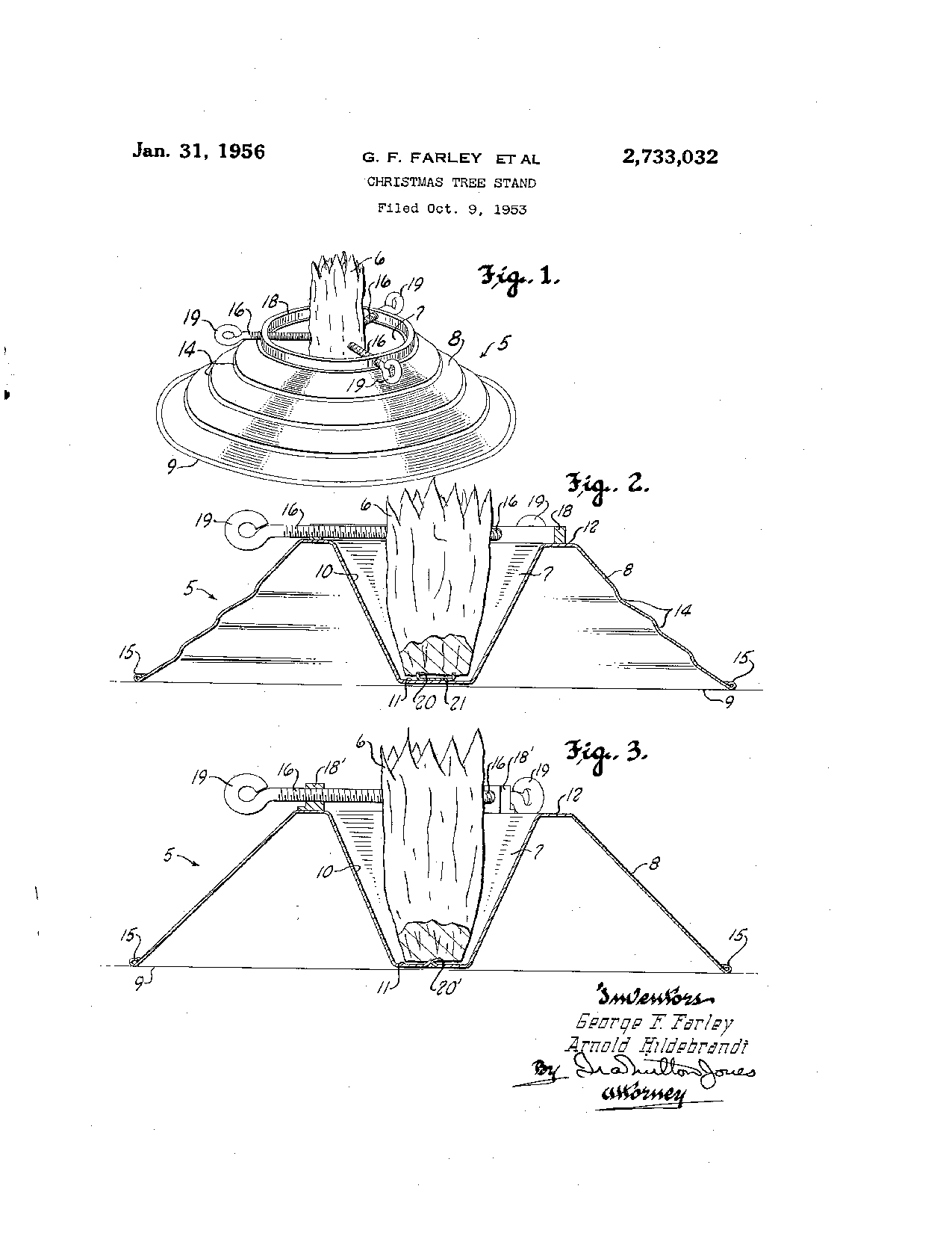 U.S. Patent 2,733,032 page 1