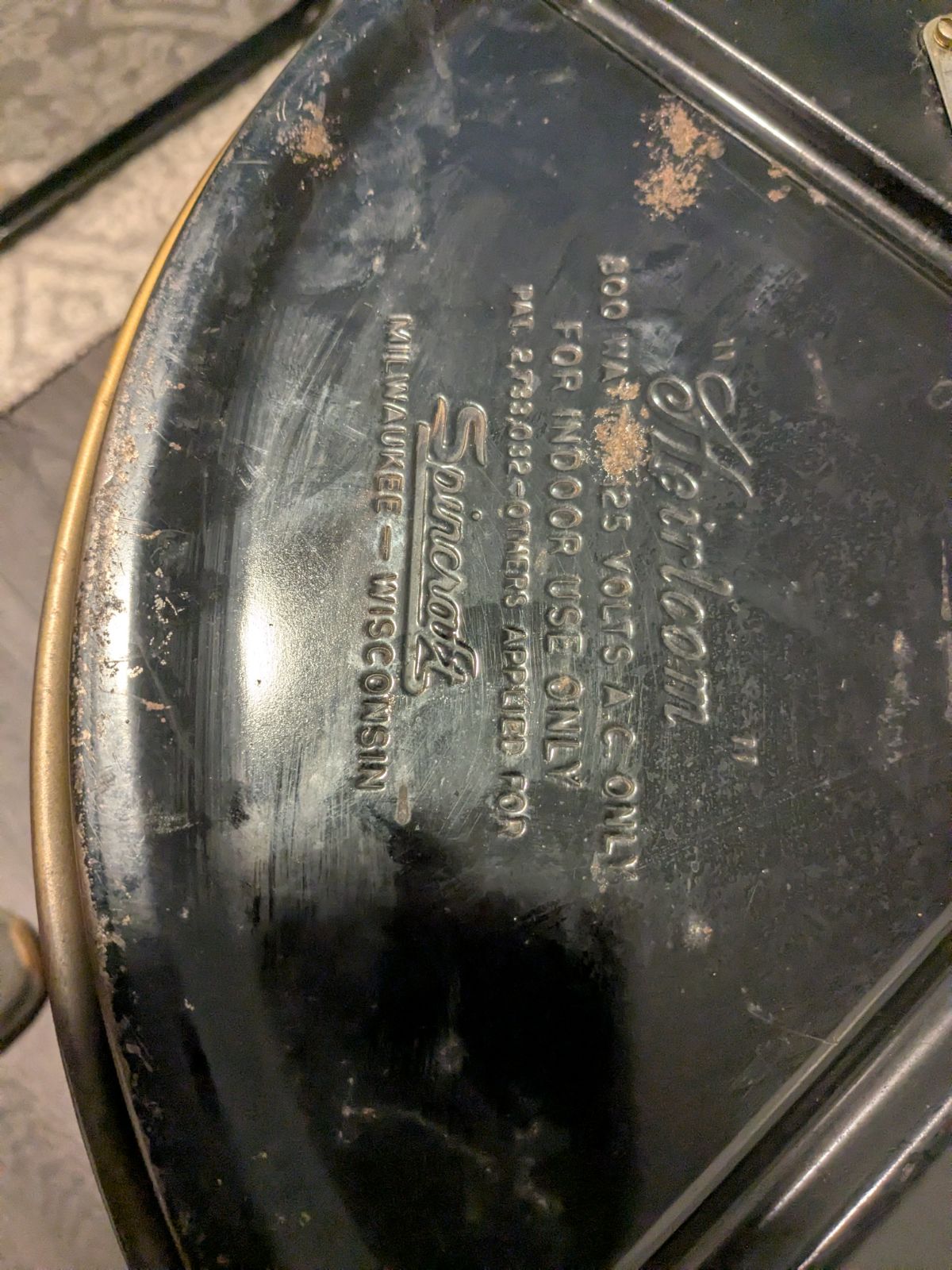 Underside closeup of the Turner.