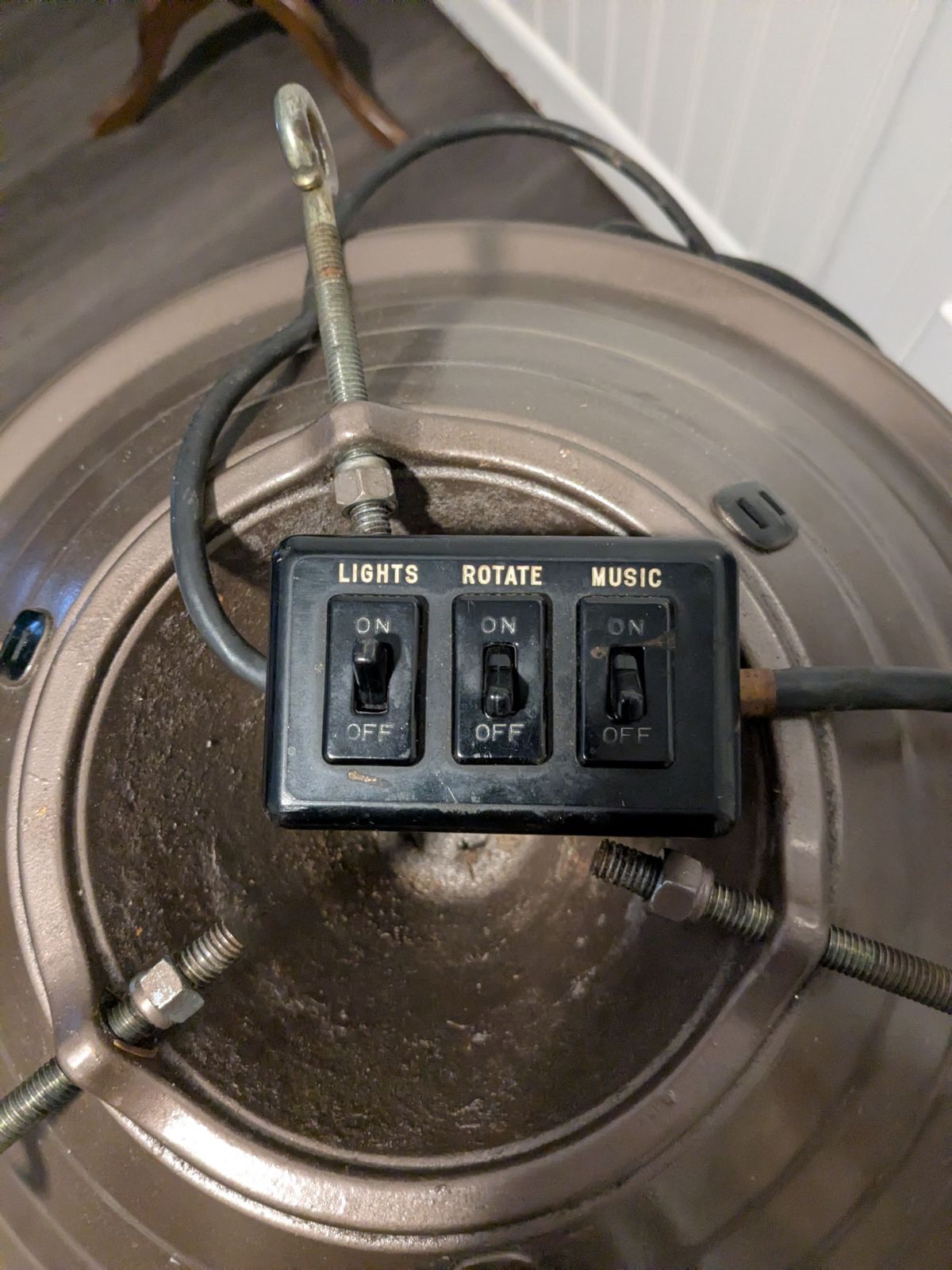 Control panel closeup.